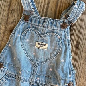 osh kosh b’gosh heart overalls - 3T